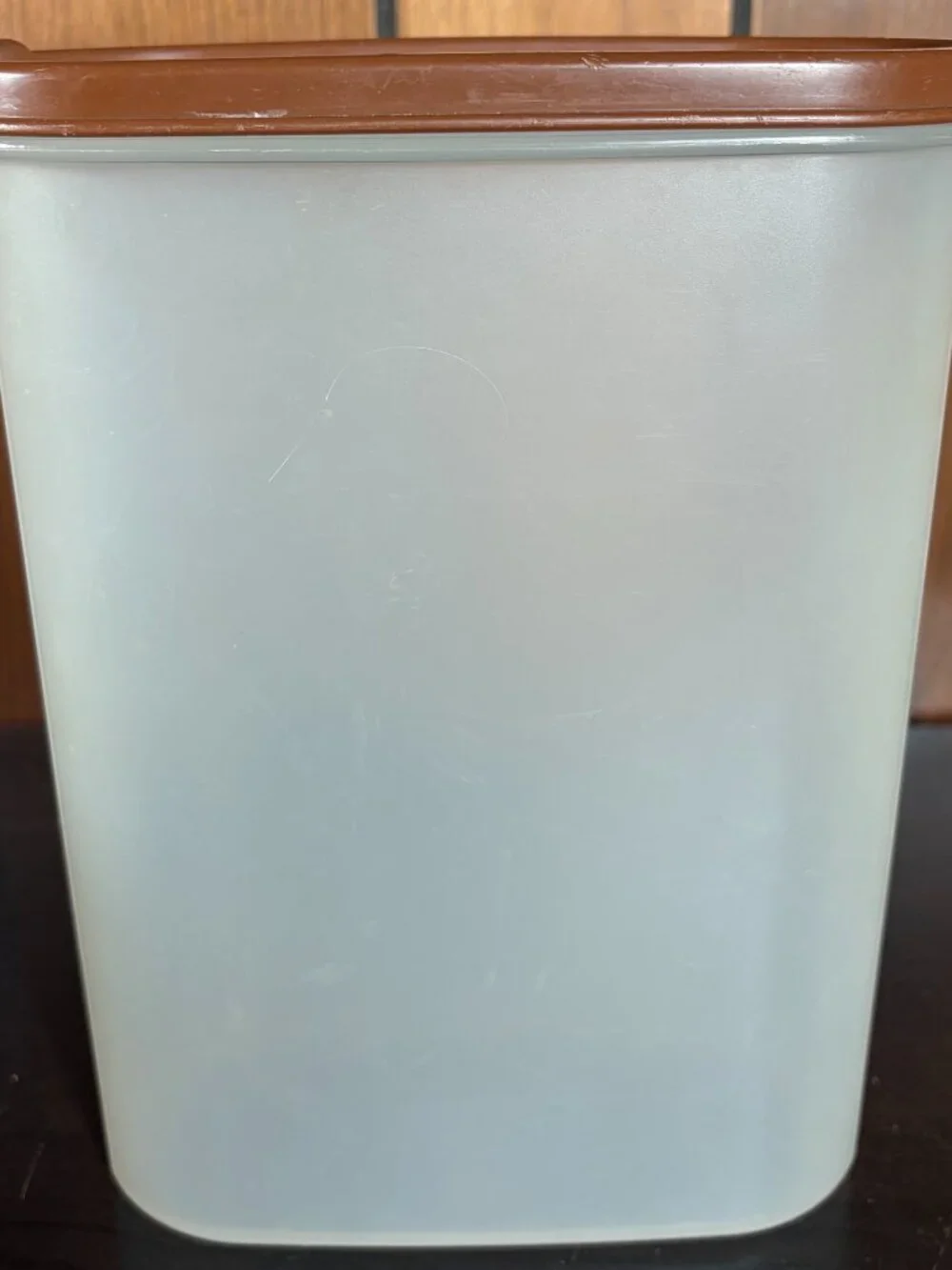 3 Vintage Tupperware Modular Mates Food Storage Containers Sheer Plastic Brown